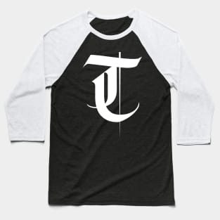 T gothic typo Baseball T-Shirt